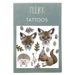 Nuukk Kinder Tattoos "Fuchs Und Eichhörnchen"