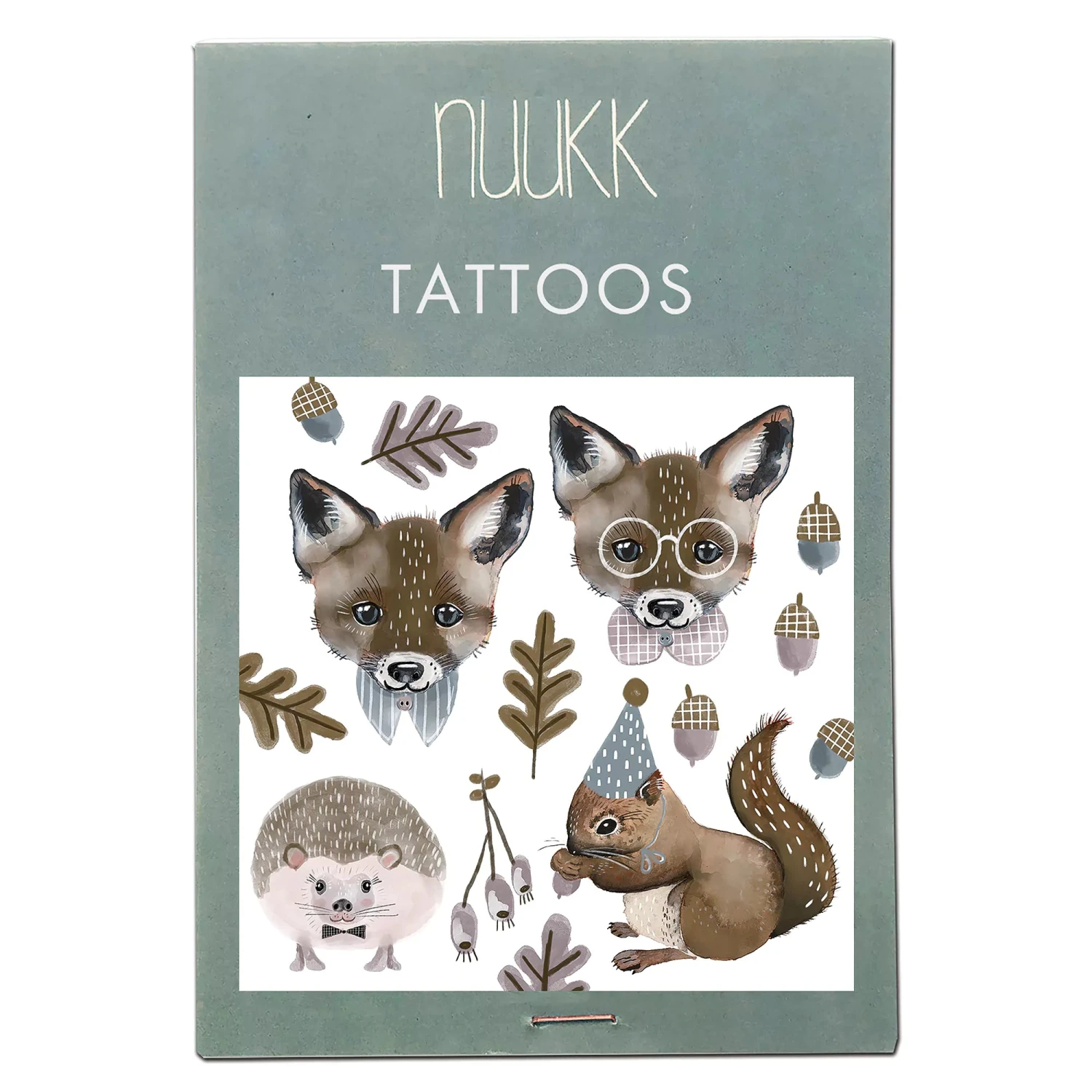 Nuukk Kinder Tattoos "Fuchs Und Eichhörnchen" 3 Nuukk Kinder Tattoos "Fuchs Und Eichhörnchen"