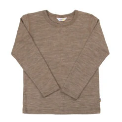 Joha Wolle Seide Kinder Longsleeve In Sesam Melange