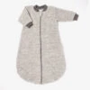 Lilano Warmer Baby Schlafsack Mit Arm Schurwollfrottee Grau Ringel 1 Lilano Warmer Baby Schlafsack Mit Arm Schurwollfrottee Grau Ringel -Babybekleidungs geschäft schlafsackringelschurwollelilanograubaby