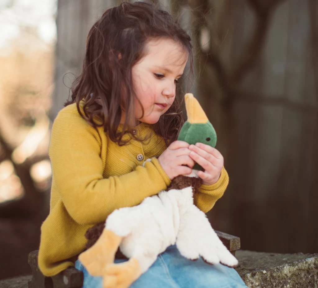 Senger Kuscheltier Erpel Klein Ecru 4 Senger Kuscheltier Erpel Klein Ecru – Bild 2