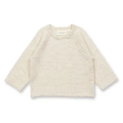 Sense Organics Merino Strickkimono In Hellbeige