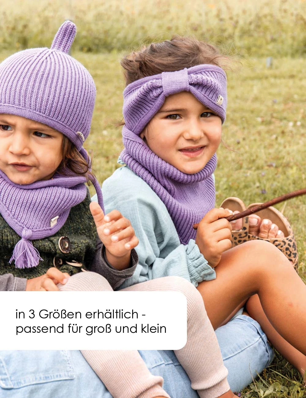 Oh Chapo Bio Merino Stirnband "Ella" MiniMe In Lavendel 5 Oh Chapo Bio Merino Stirnband "Ella" MiniMe In Lavendel – Bild 3