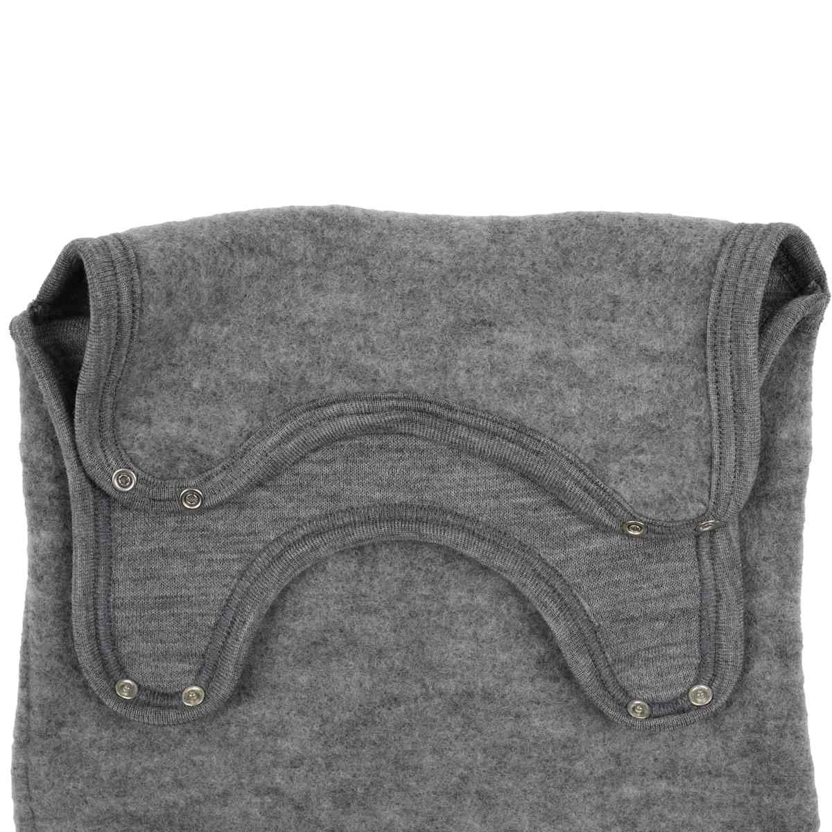 Lilano Baby Strampler Wollfrottee Plüsch Grau 4 Lilano Baby Strampler Wollfrottee Plüsch Grau – Bild 2