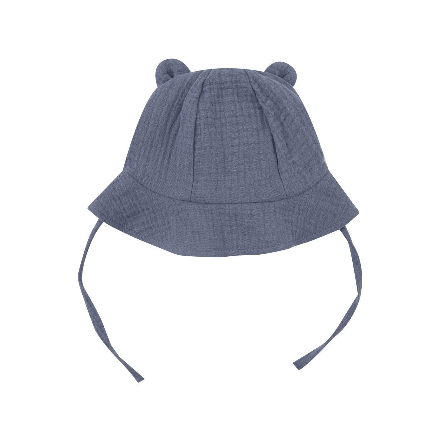 Wooly Organic Bio Musselin Sonnenhut In Light Blu Gr. 48/50 3 Wooly Organic Bio Musselin Sonnenhut In Light Blu Gr. 48/50